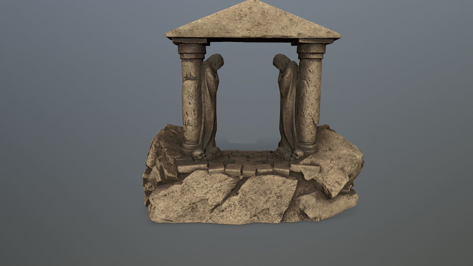 Souls Gate Low-poly 3D model_6