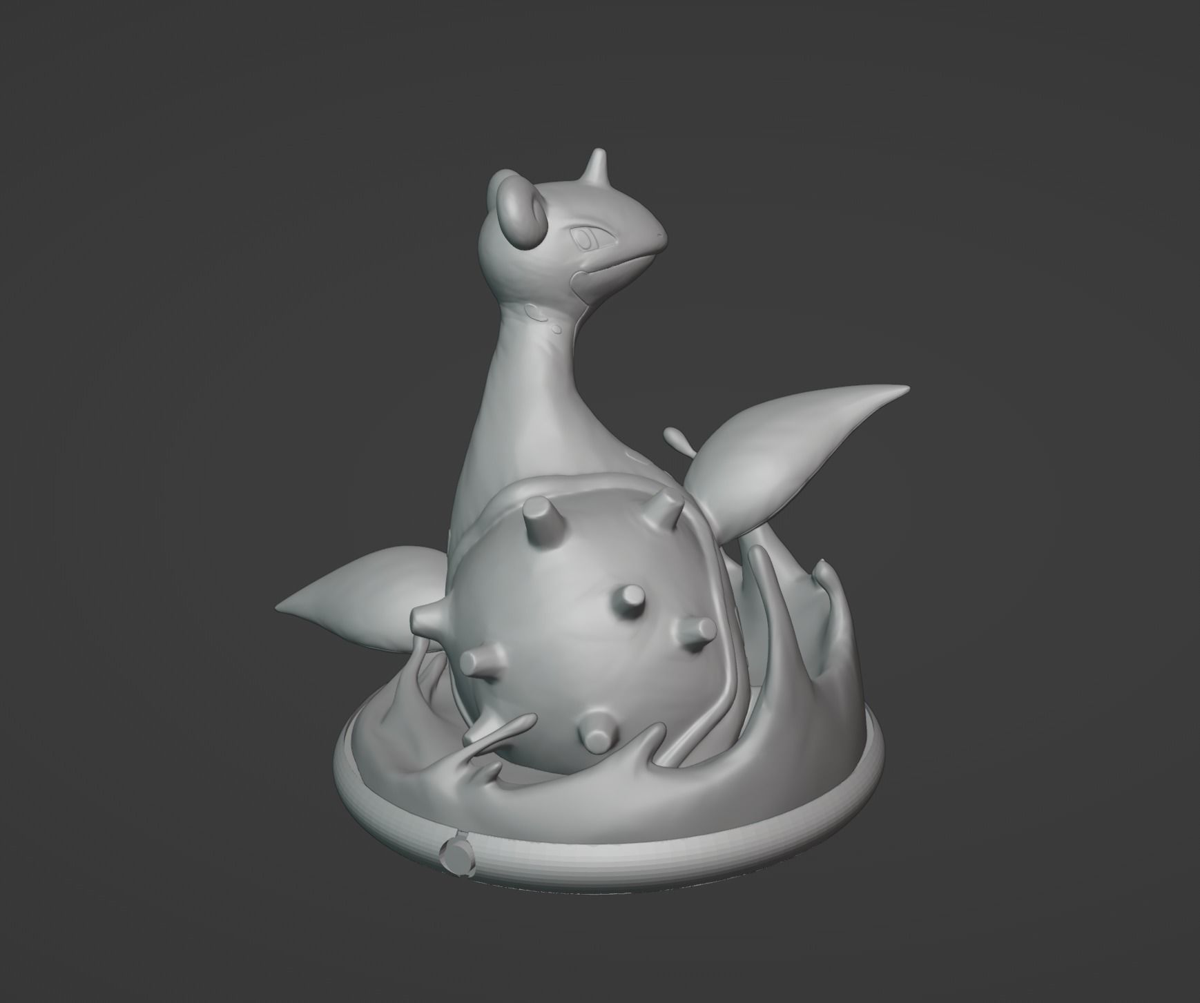 Lapras pokemon 3D print model 3D print model_7