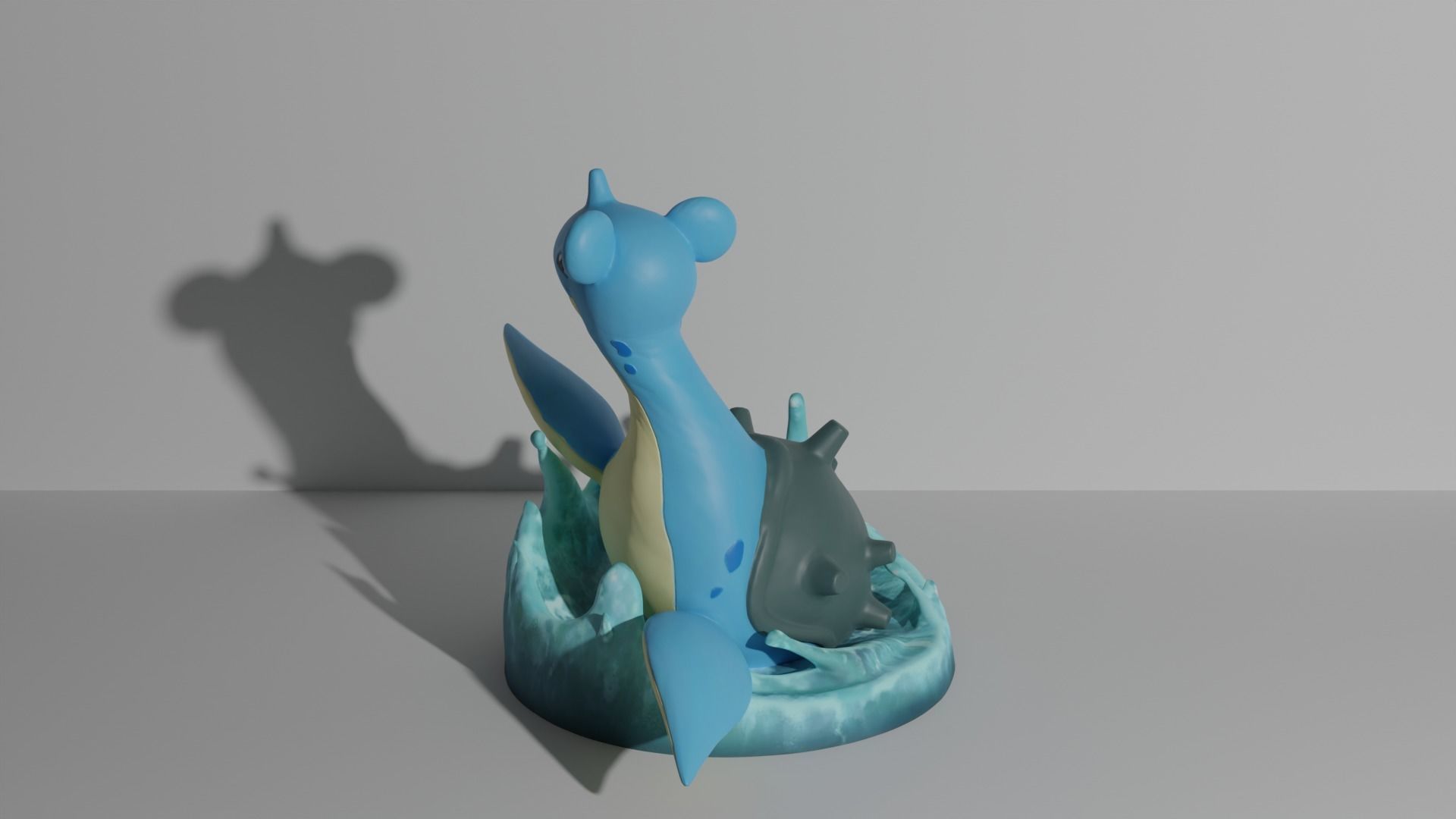 Lapras pokemon 3D print model 3D print model_2