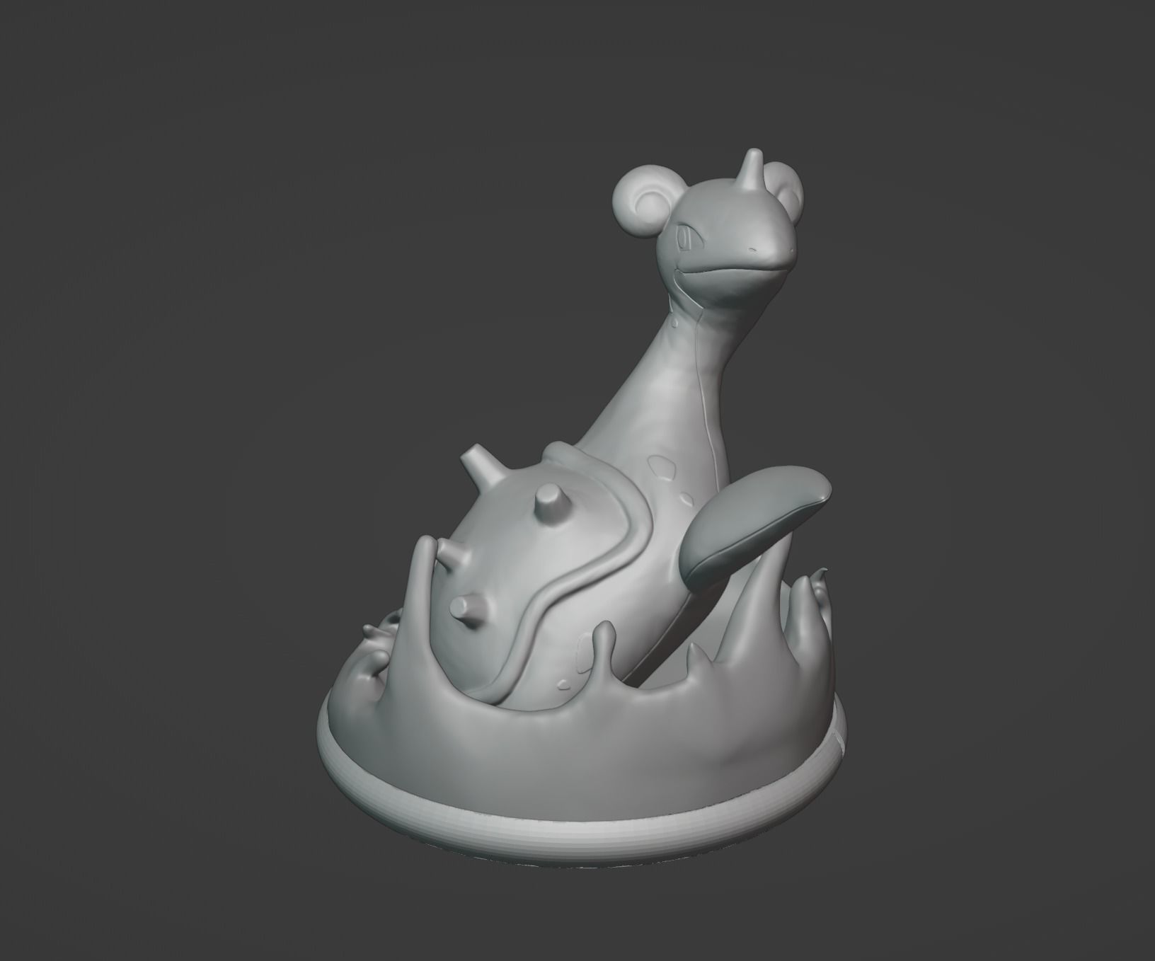 Lapras pokemon 3D print model 3D print model_8