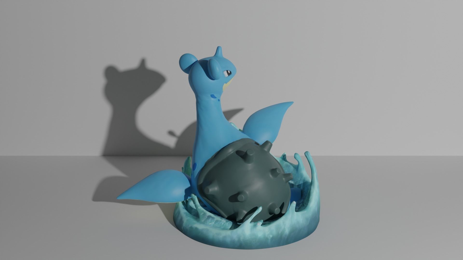 Lapras pokemon 3D print model 3D print model_1
