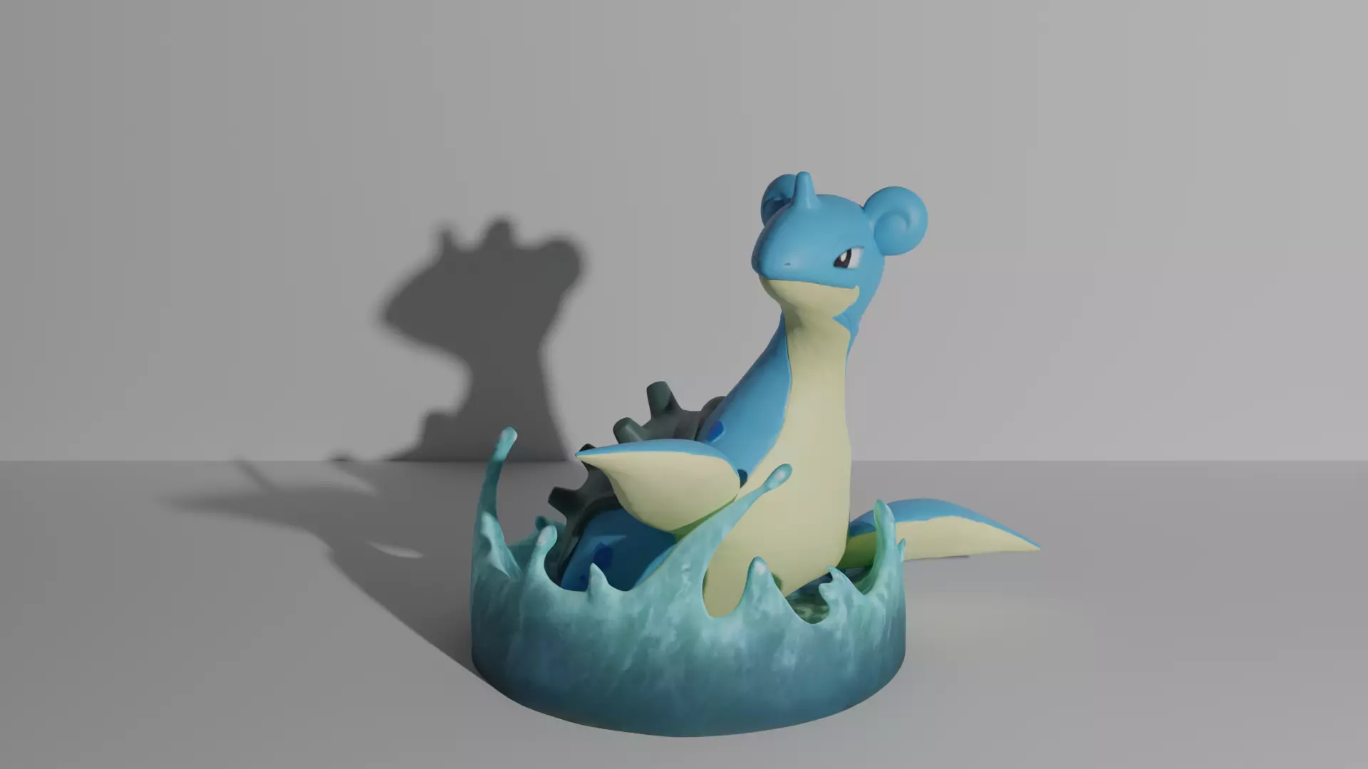 Lapras pokemon 3D print model 3D print model_0