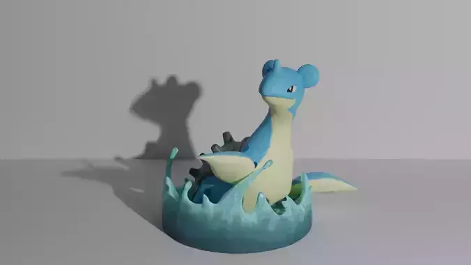 Lapras pokemon 3D print model 3D print model Lapras pokemon 3D print model 3D print model