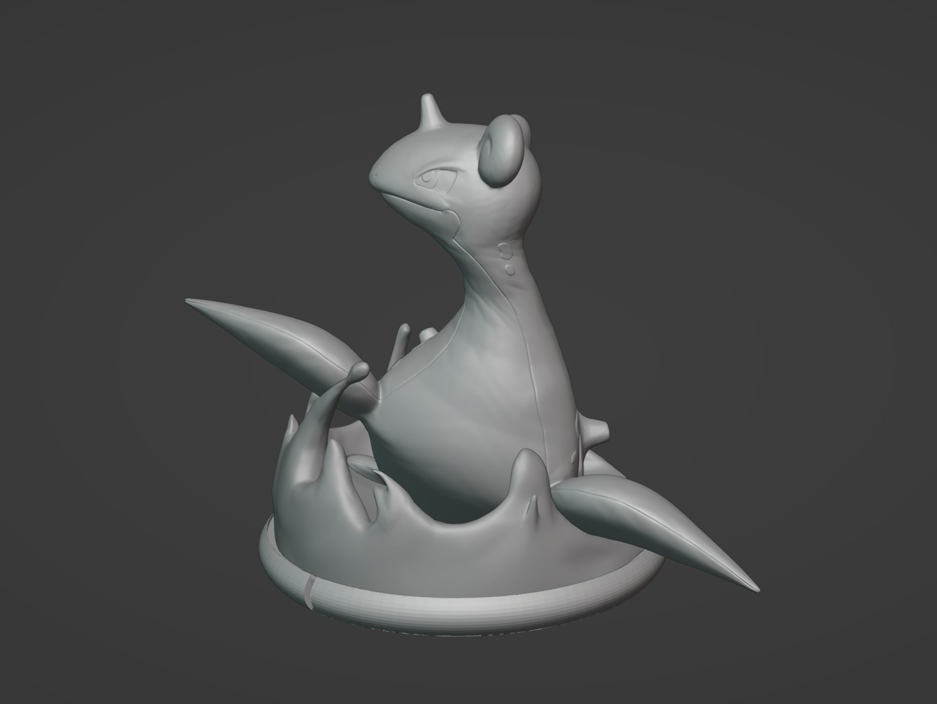Lapras pokemon 3D print model 3D print model_9