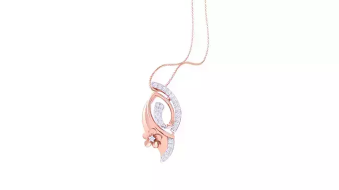 Women Pendant 3dm STL OBJ FBX Renders Details