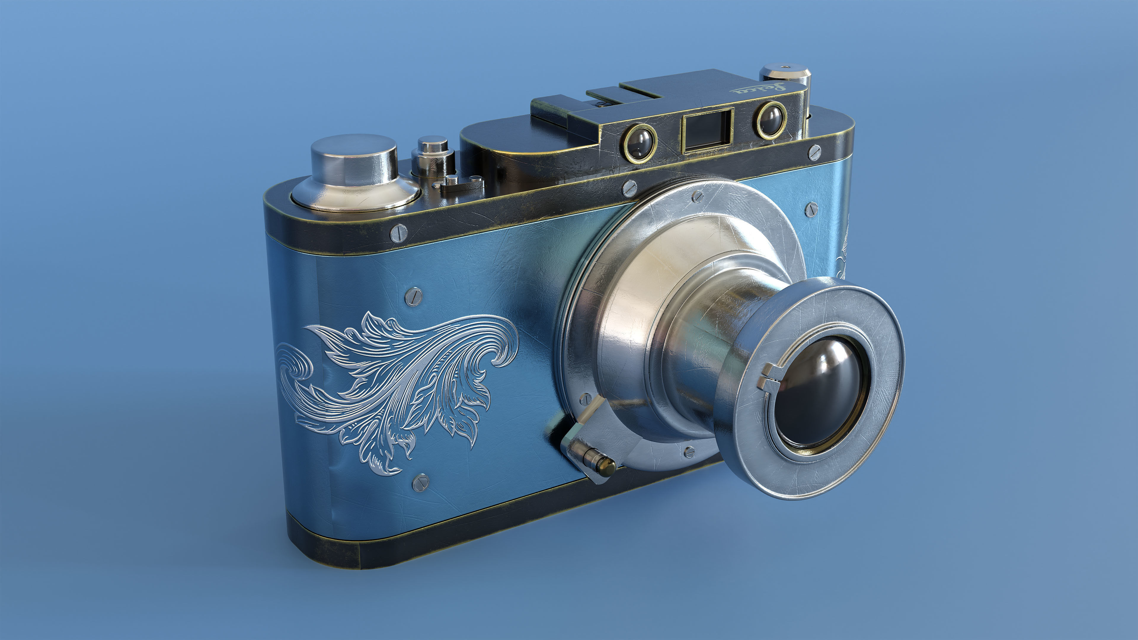Leica old camera 3D model_6