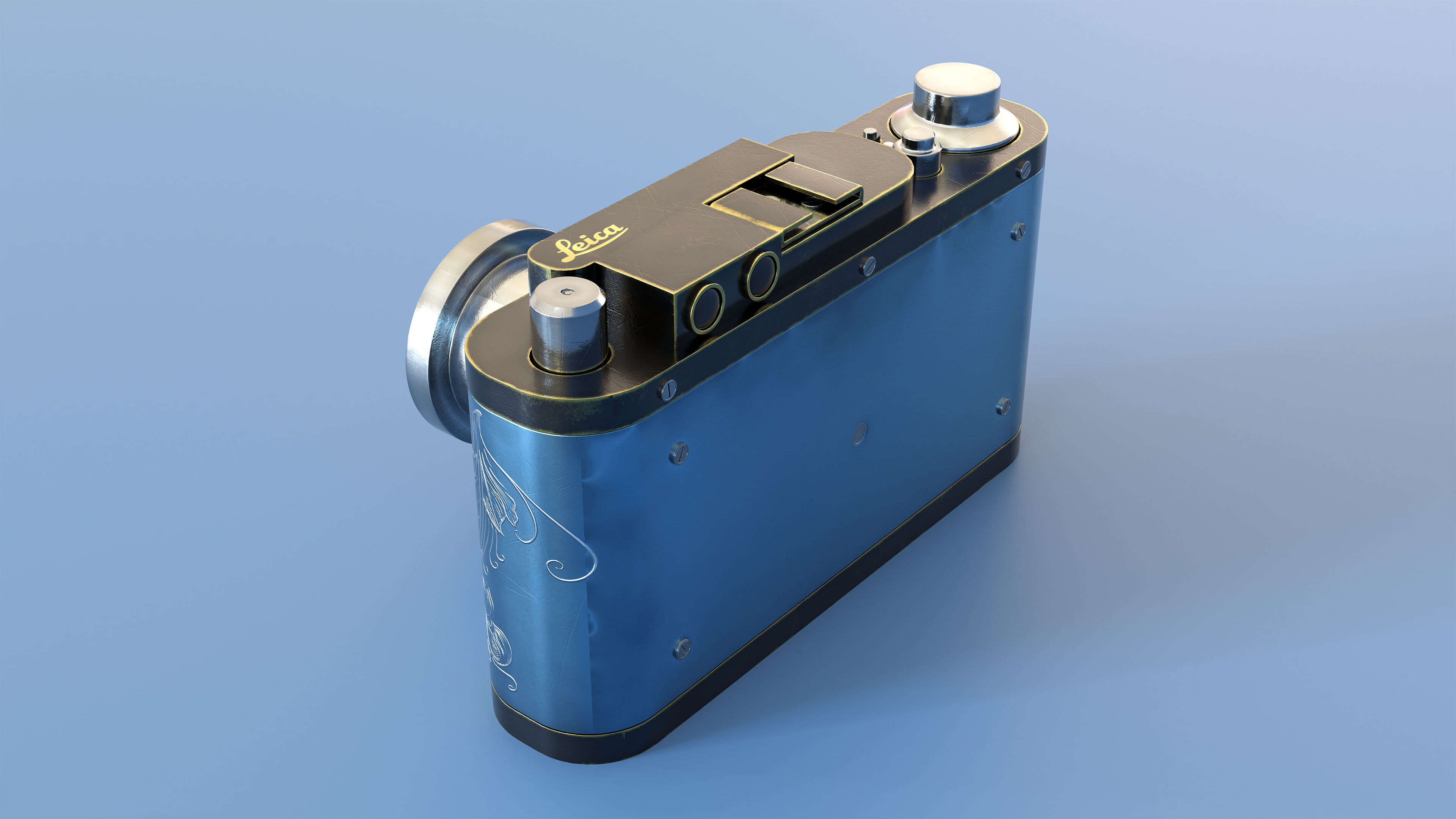 Leica old camera 3D model_5