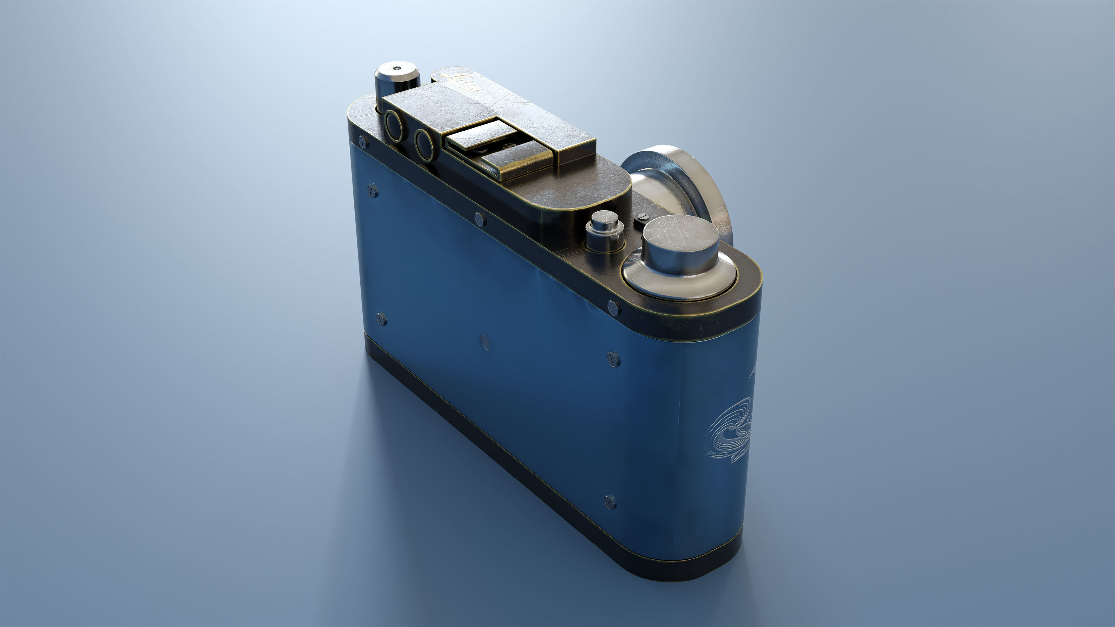 Leica old camera 3D model_4