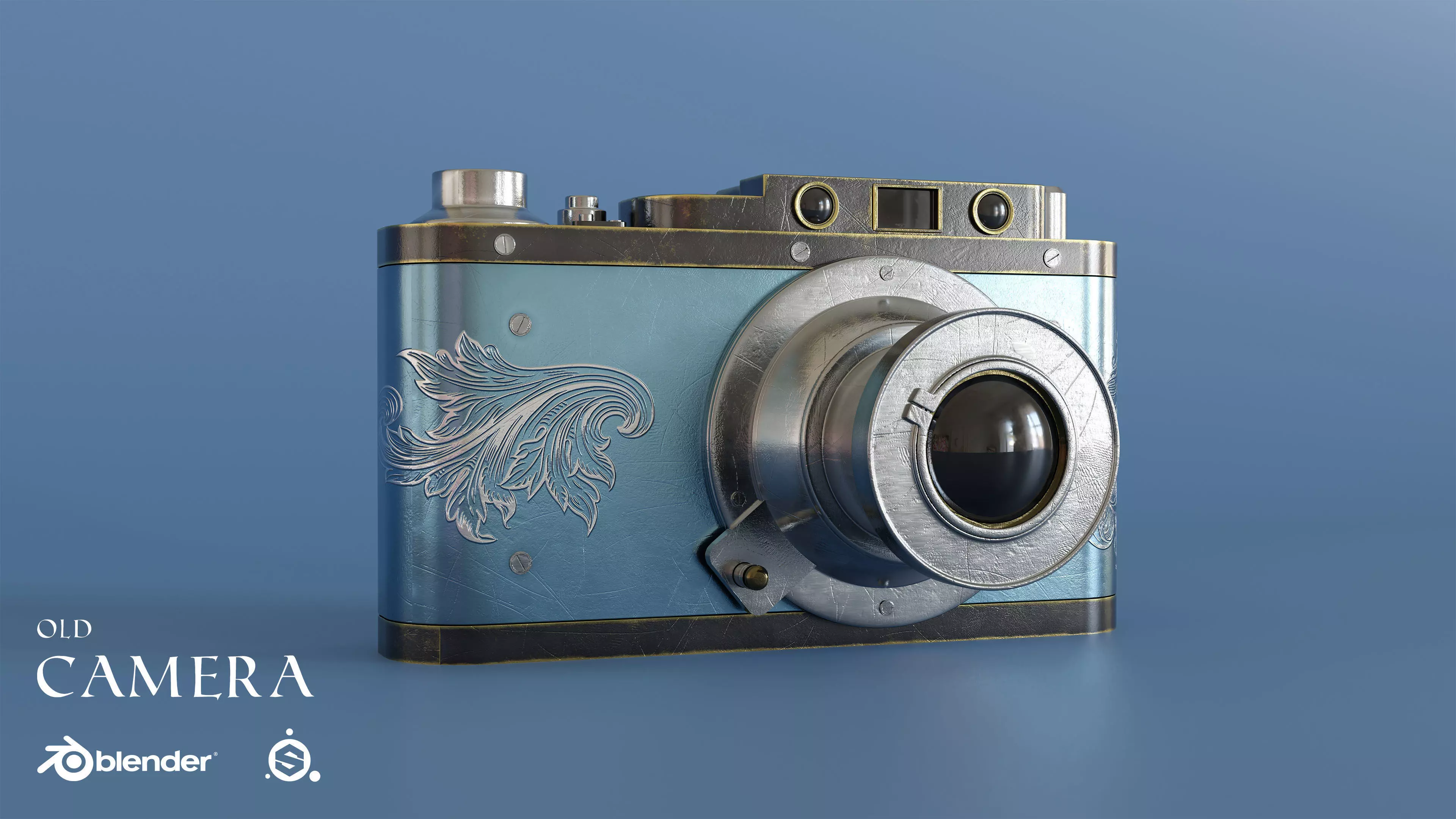 Leica old camera 3D model_0