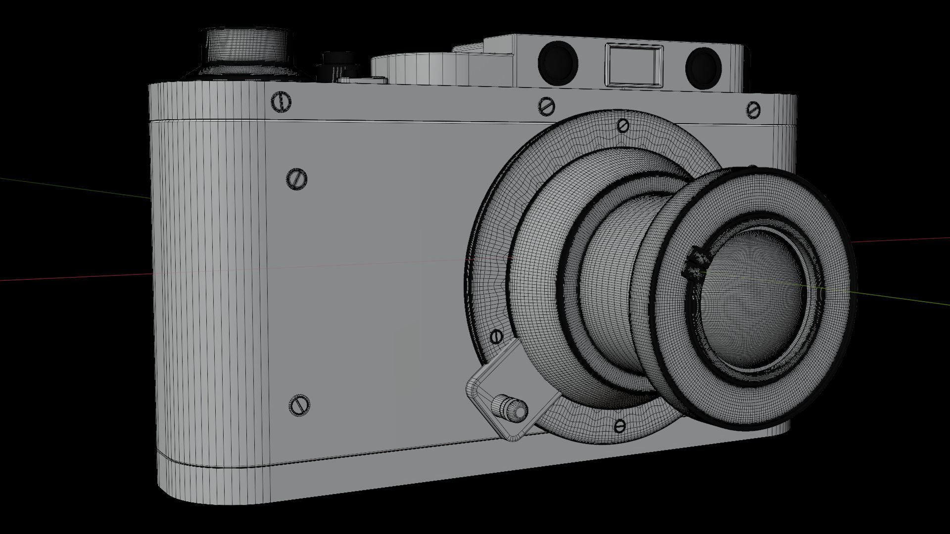 Leica old camera 3D model_9