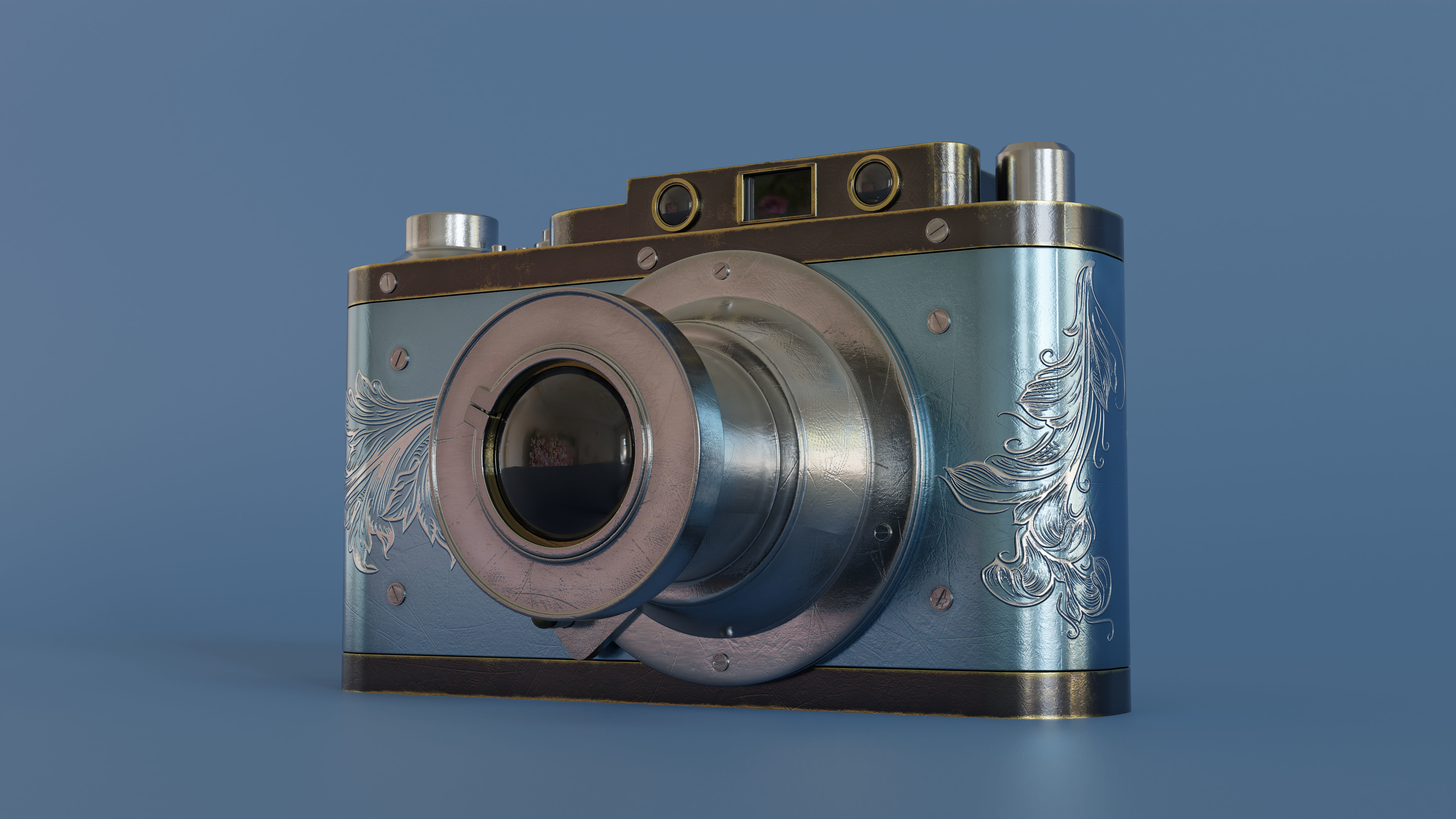 Leica old camera 3D model_8