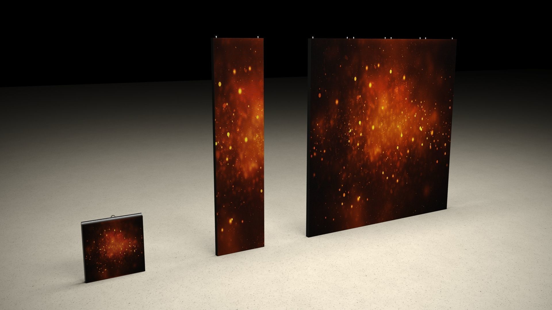 Led Screen Panel  3D model_3