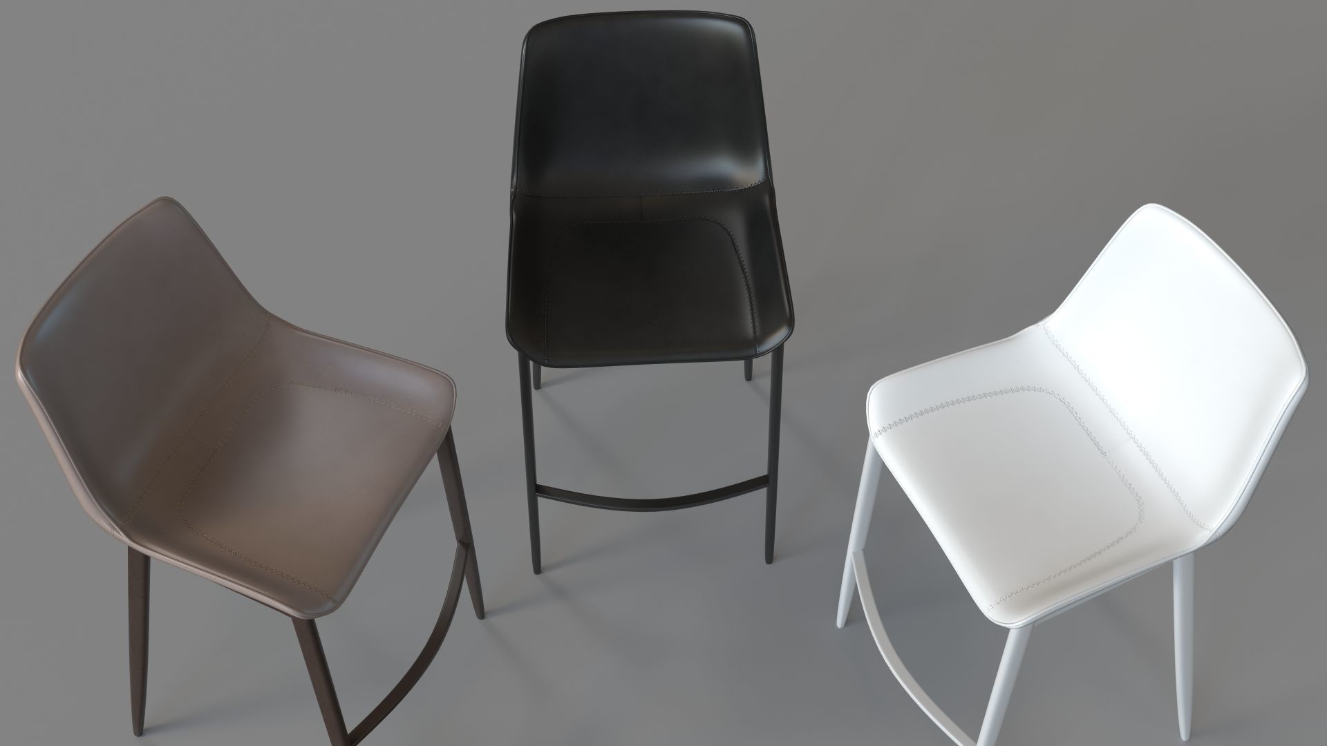 Magnus Counter Chair 3D model_2