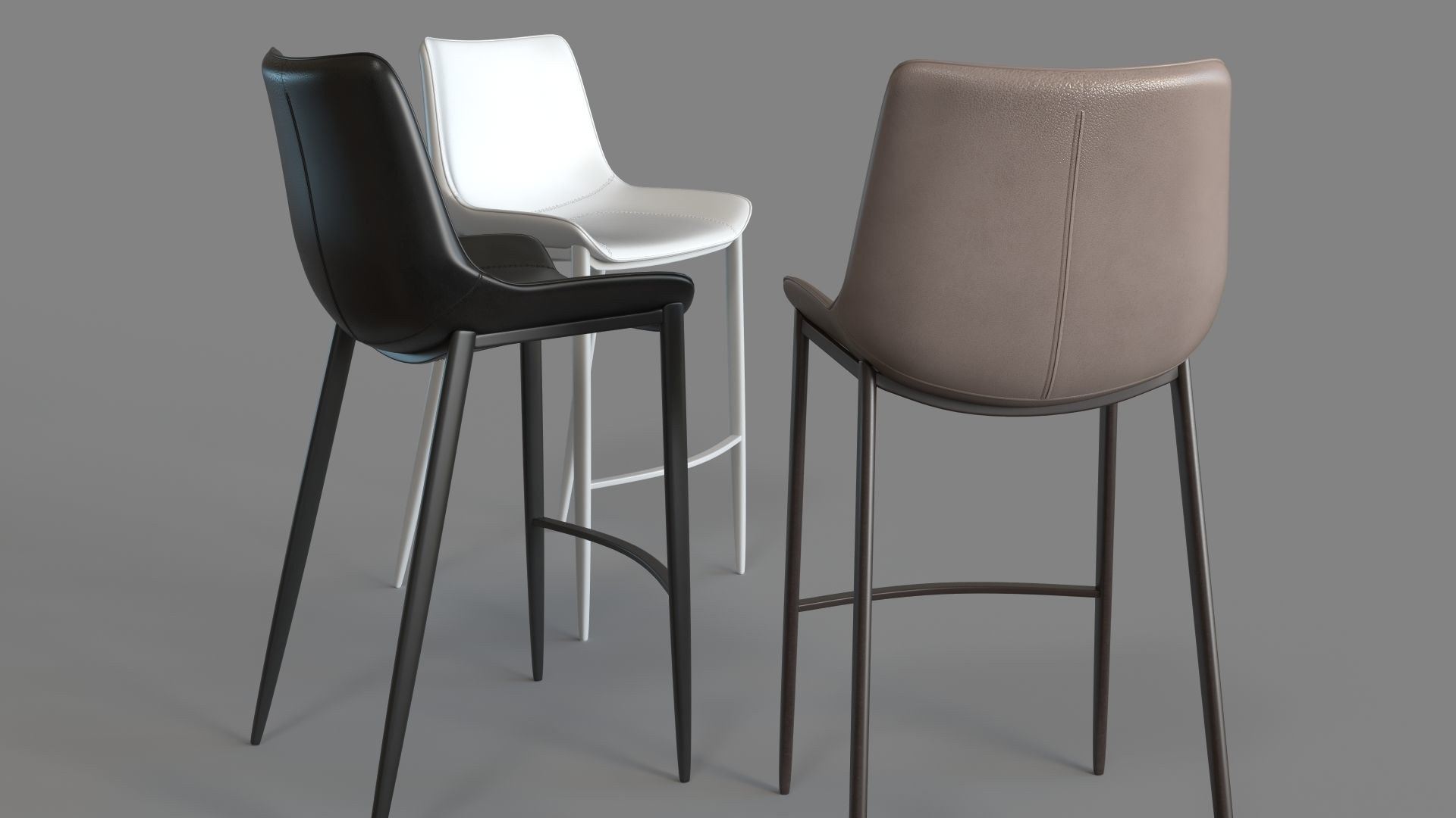 Magnus Counter Chair 3D model_3
