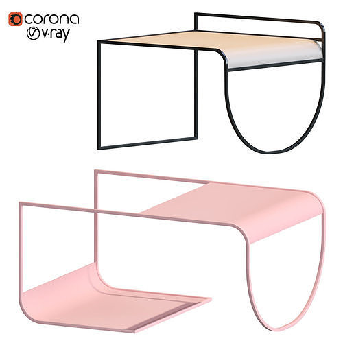 soft geometry sw tables set 3D model