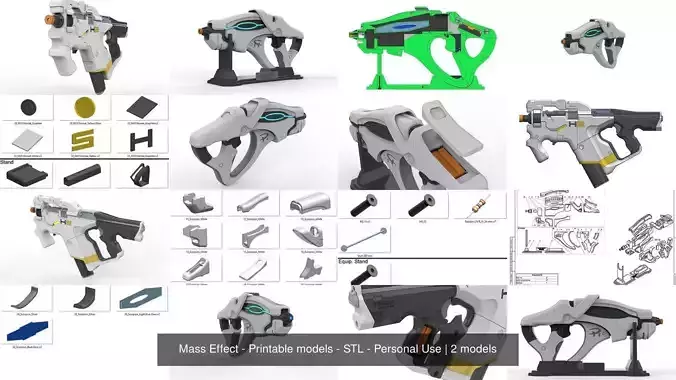 Mass Effect - 2 Printable models - STL - Personal Use 3D Model Collection Mass Effect - 2 Printable models - STL - Personal Use 3D Model Collection