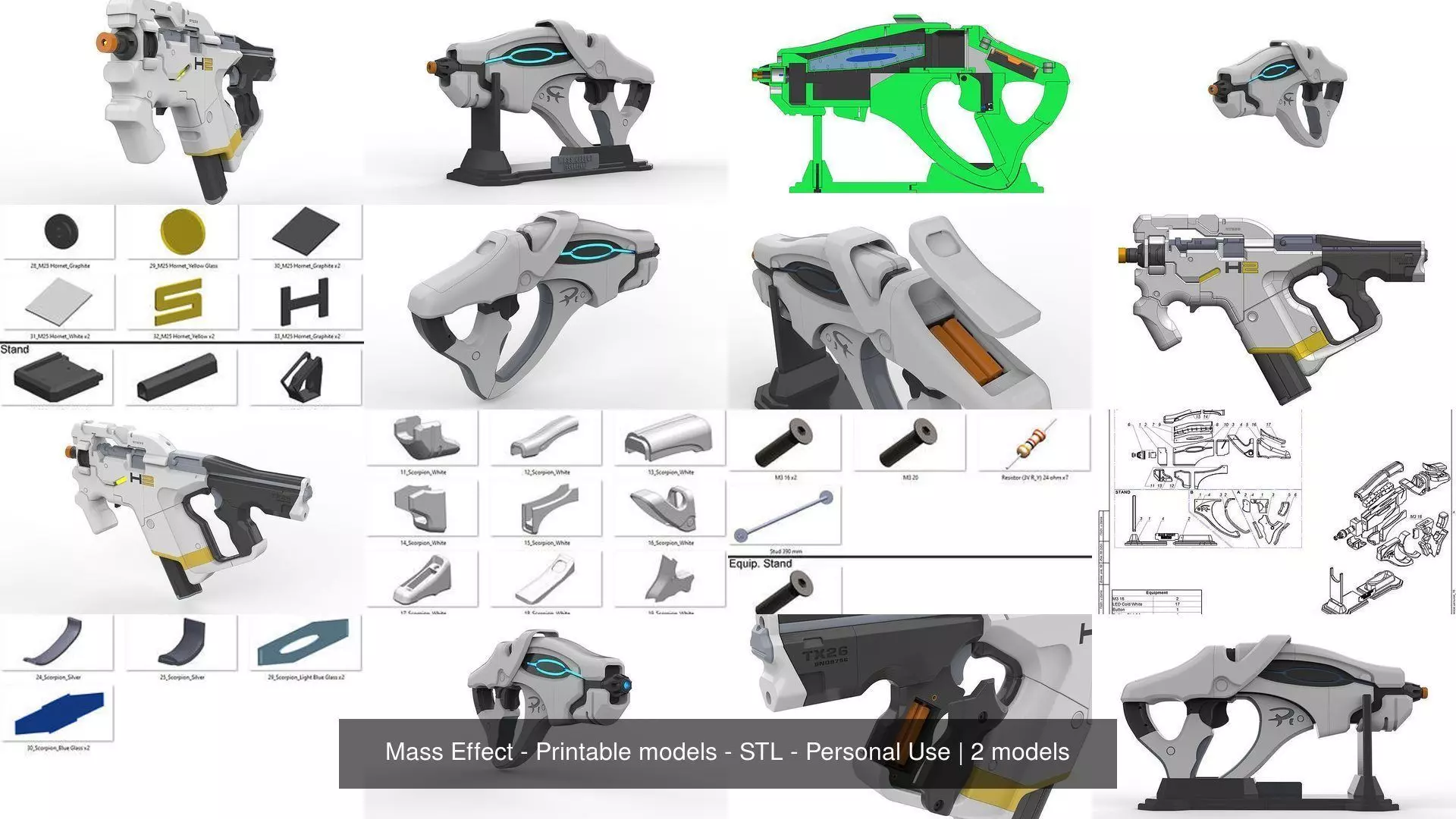 Mass Effect - 2 Printable models - STL - Personal Use 3D Model Collection_0