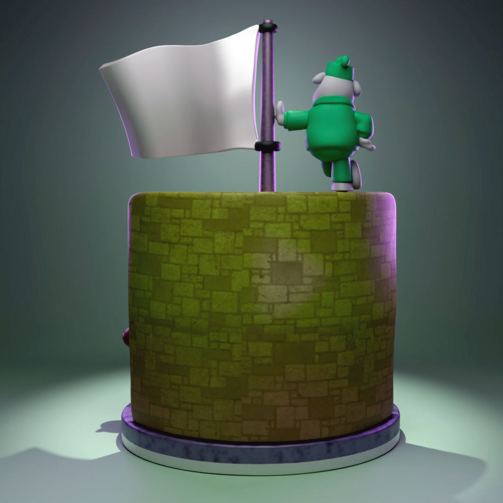 Beetle Bailey 3D print model_3