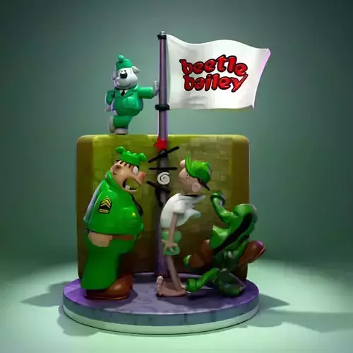 Beetle Bailey 3D print model