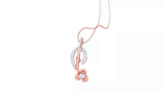 Women Pendant 3dm STL OBJ FBX Renders Details