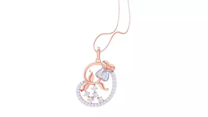 Women Pendant 3dm STL OBJ FBX Renders Details