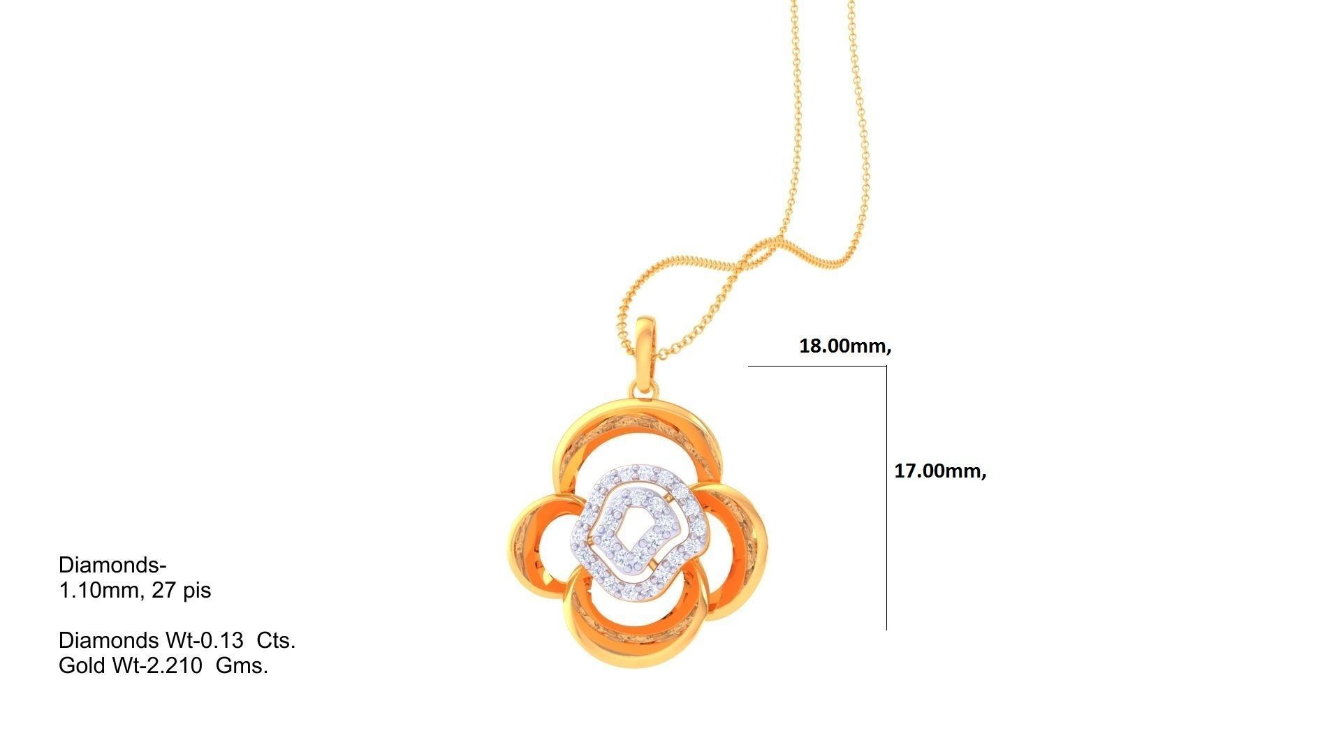 Women Pendant 3dm STL OBJ FBX Renders Details 3D print model_1