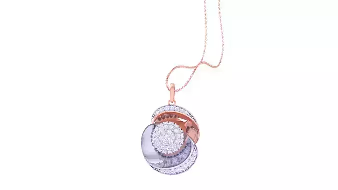 Women Pendant 3dm STL OBJ FBX Renders Details