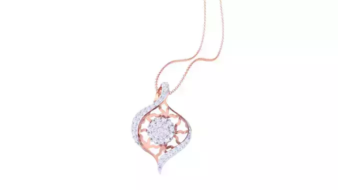 Women Pendant 3dm STL OBJ FBX Renders Details
