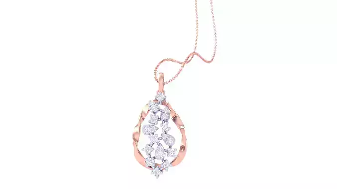 Women Pendant 3dm STL OBJ FBX Renders Details