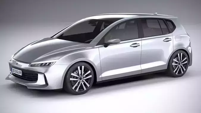 Generic Hatchback V1 2022 Low Poly