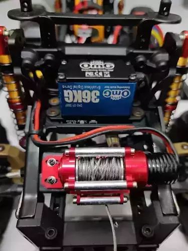 TRX4 hidden scale winch mount