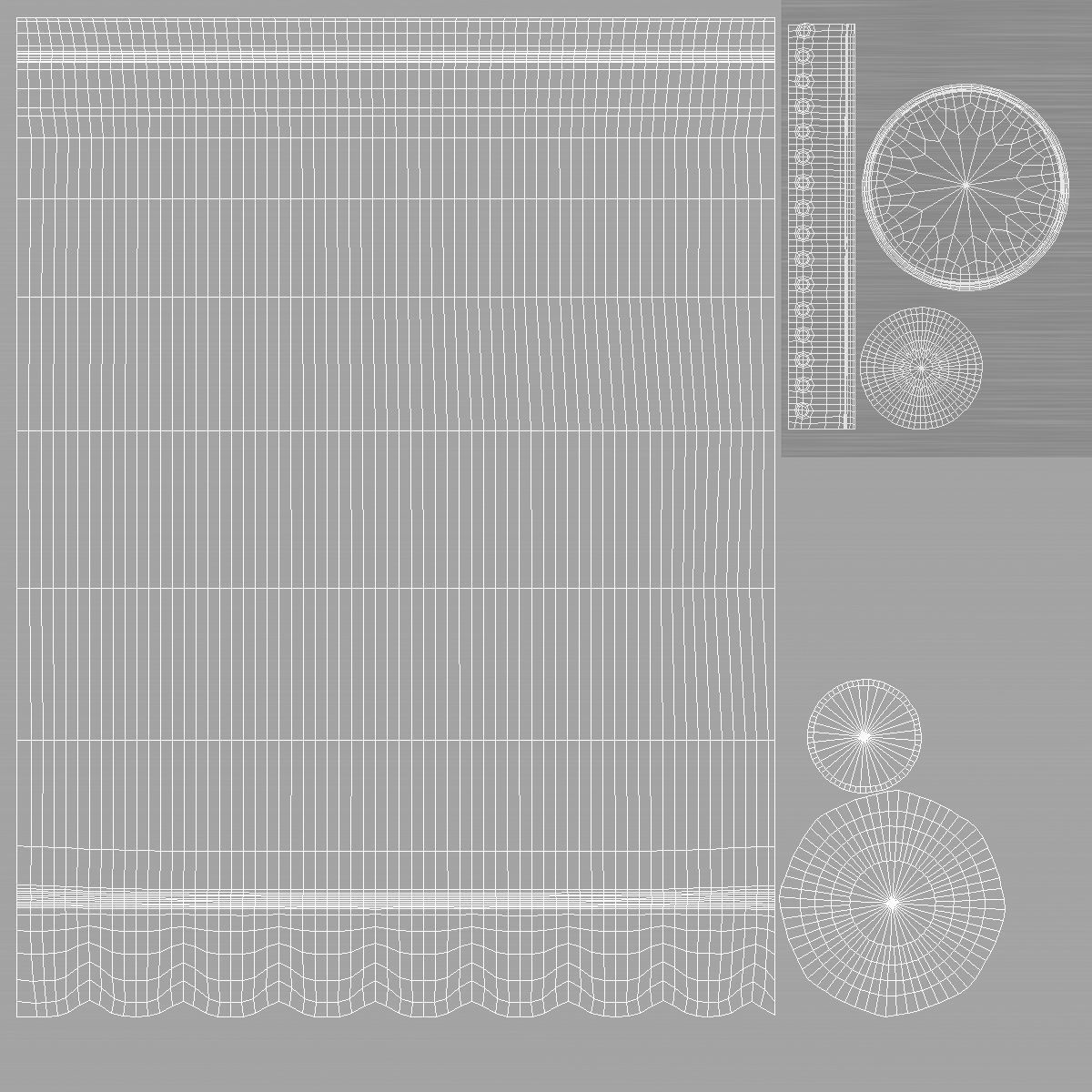 Water Sport Bottle - aluminum and plastic botle set Low-poly 3D model_5