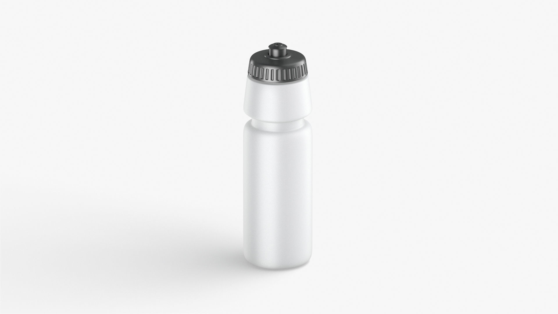 Water Sport Bottle - aluminum and plastic botle set Low-poly 3D model_4