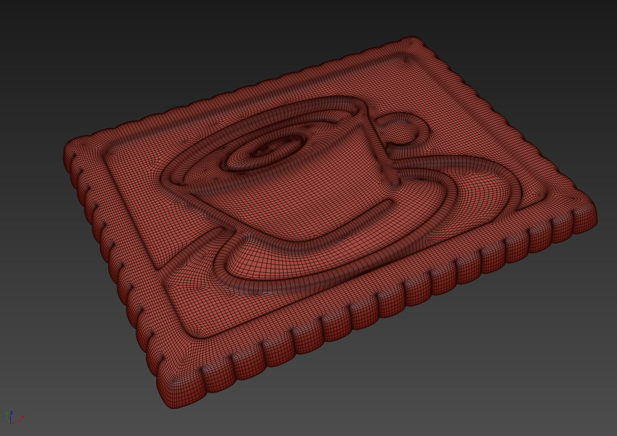 Butter Biscuit with Chocolate 3D model_6