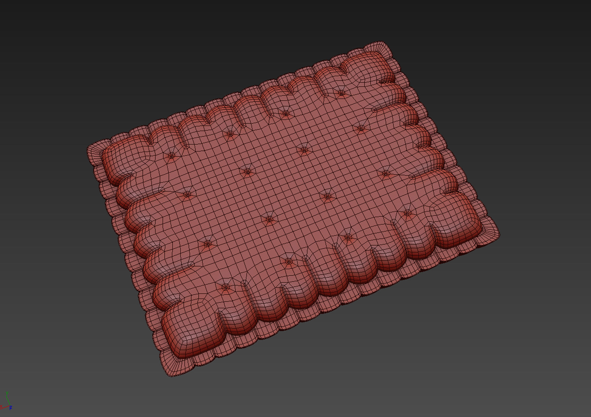 Butter Biscuit with Chocolate 3D model_13