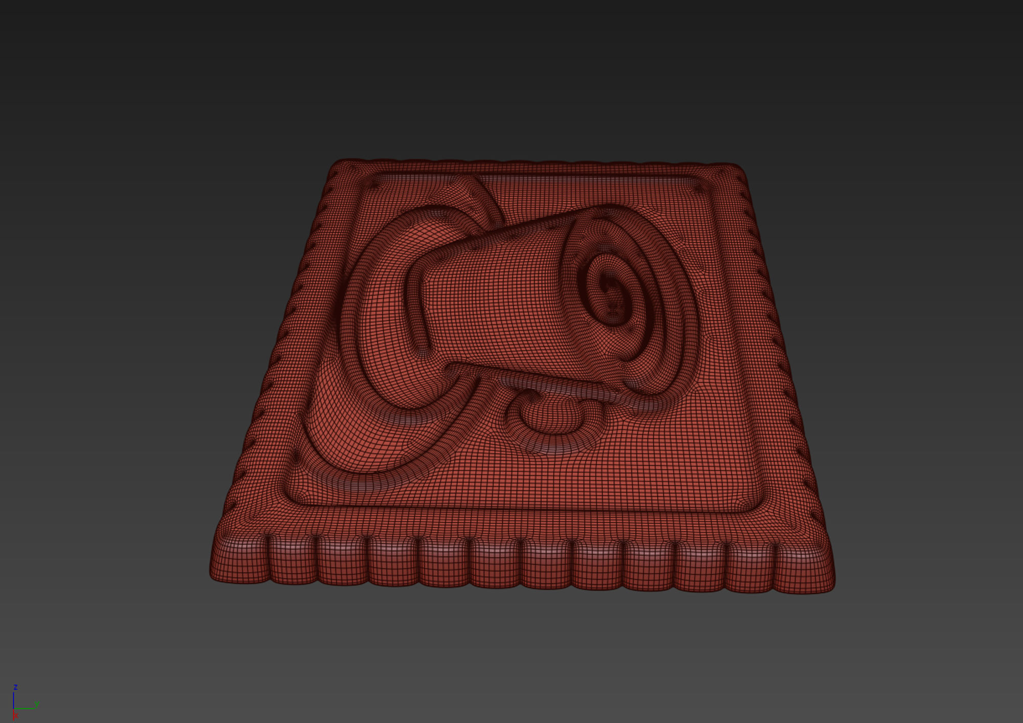 Butter Biscuit with Chocolate 3D model_11