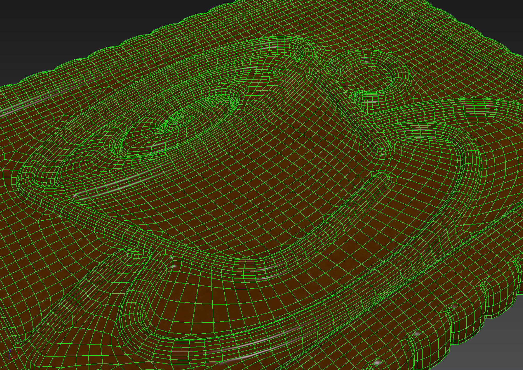 Butter Biscuit with Chocolate 3D model_2