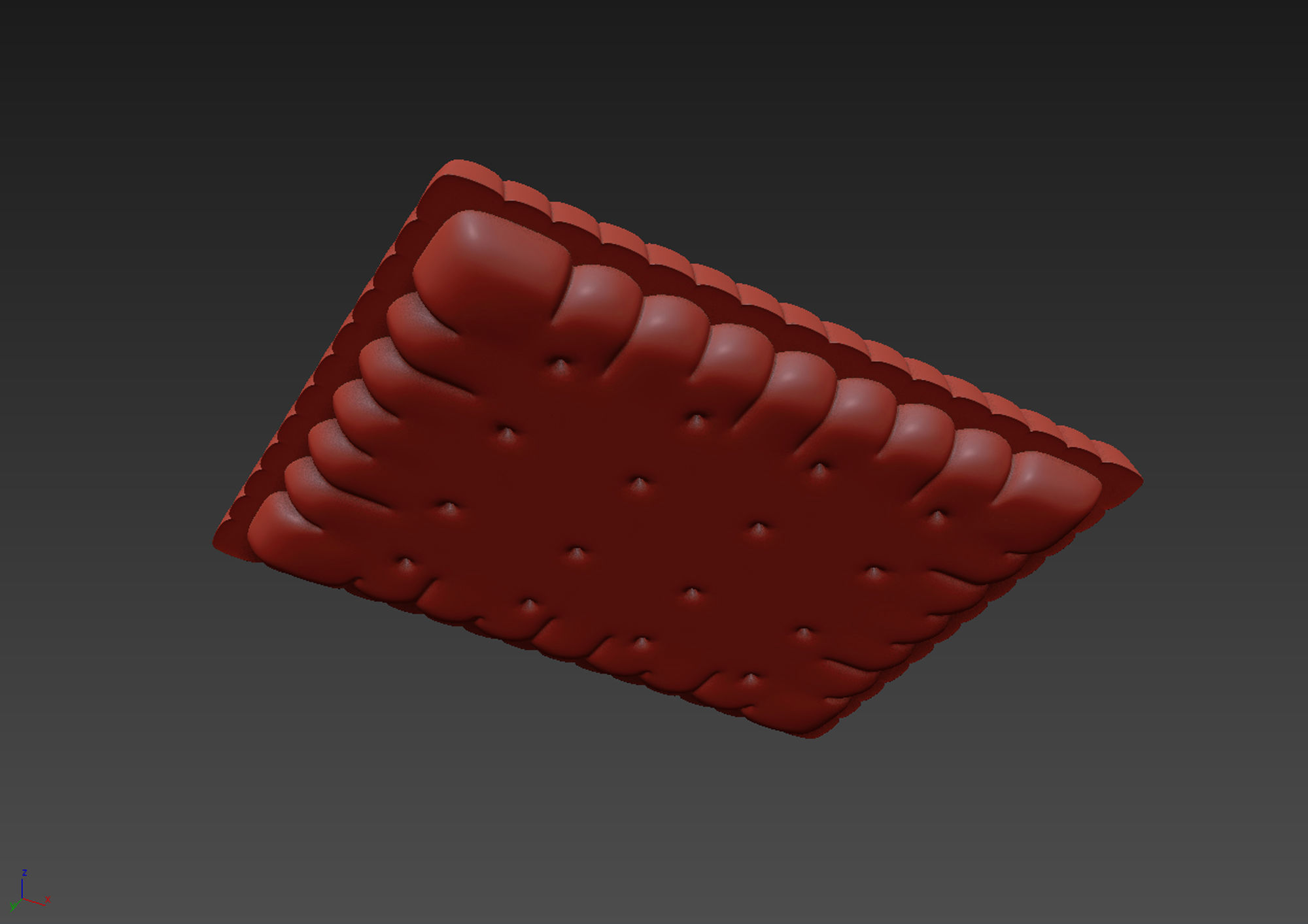 Butter Biscuit with Chocolate 3D model_15
