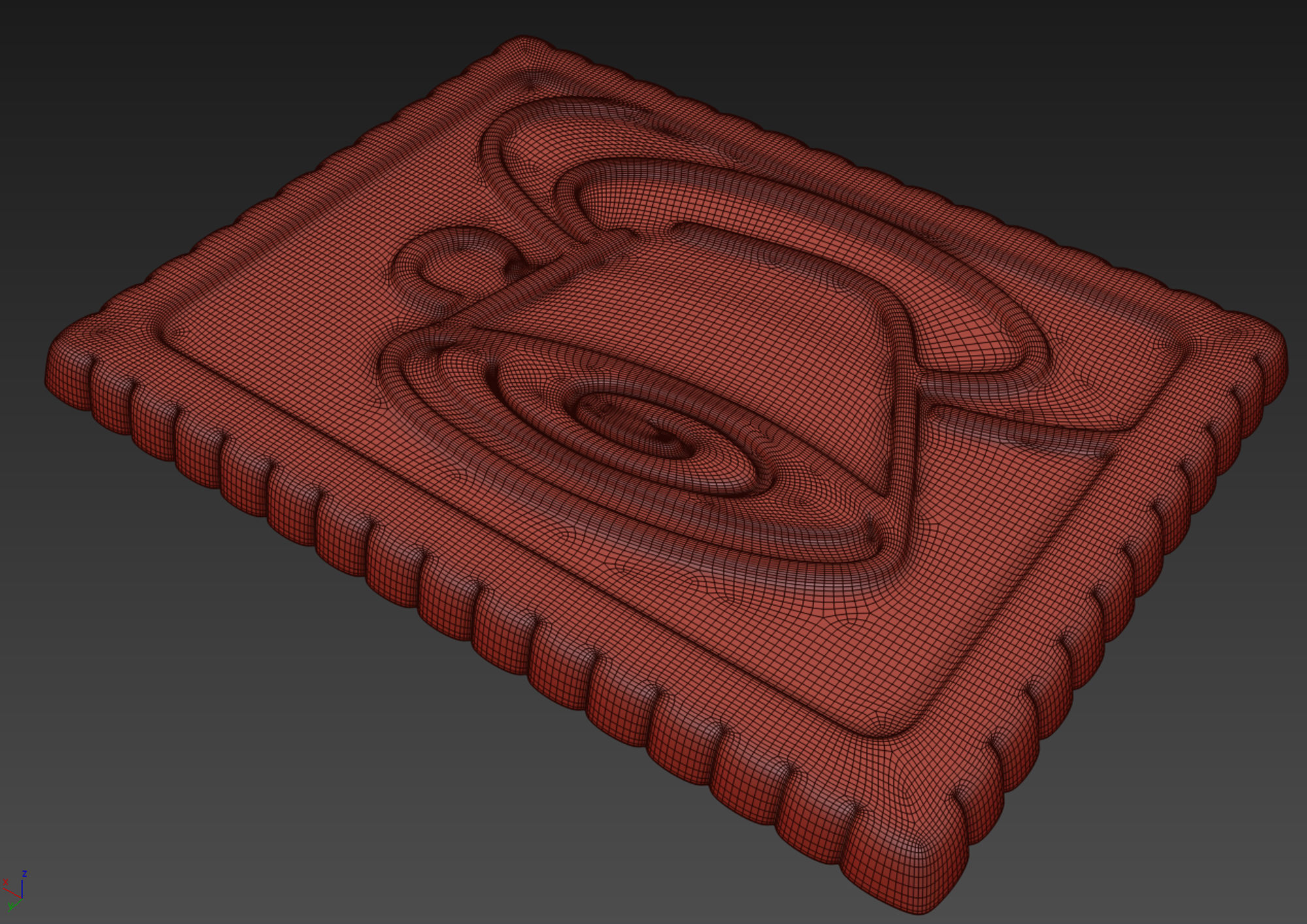 Butter Biscuit with Chocolate 3D model_7