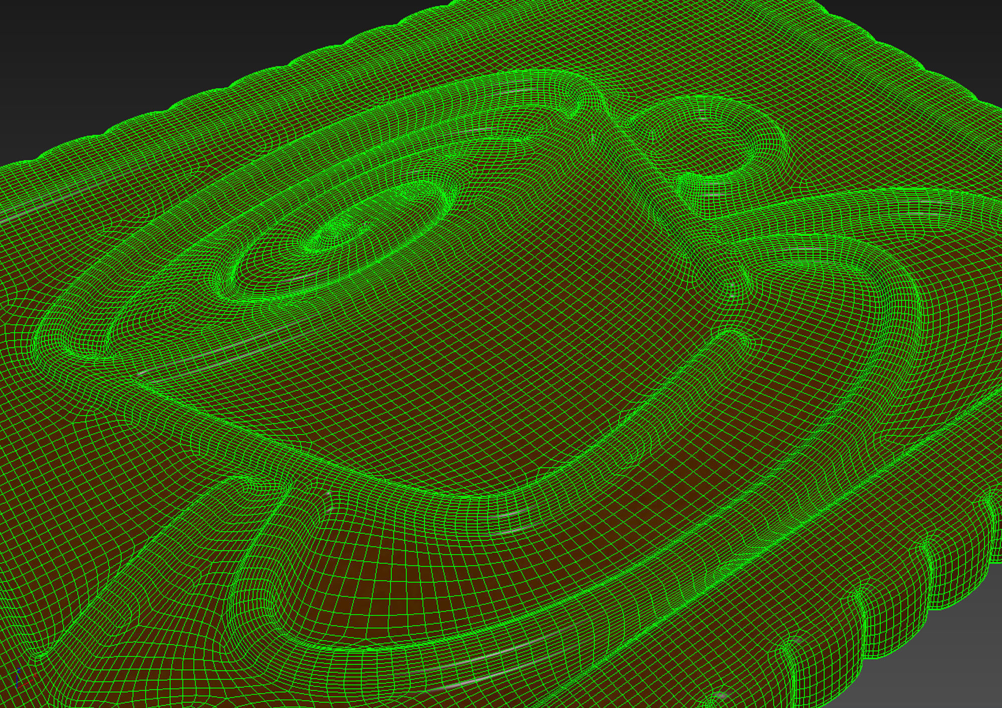 Butter Biscuit with Chocolate 3D model_3