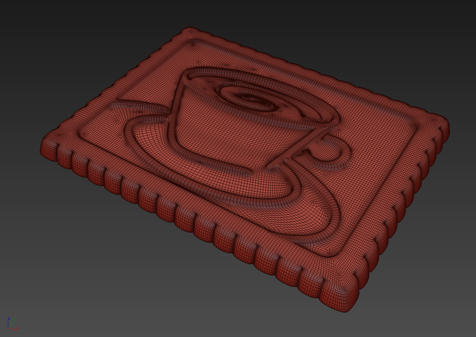 Butter Biscuit with Chocolate 3D model_10