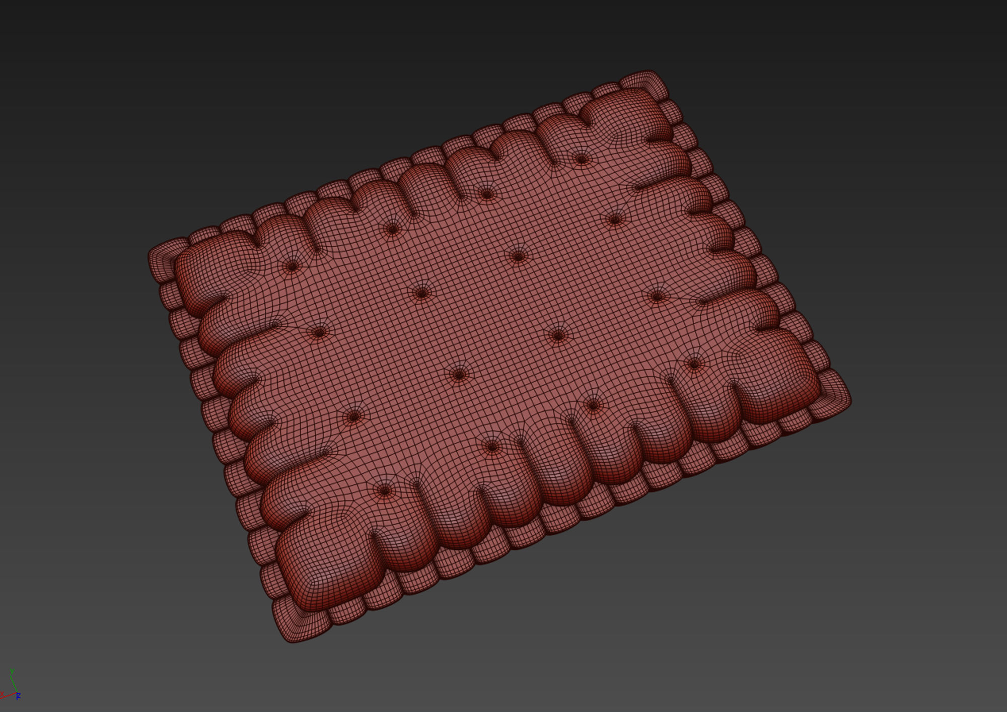 Butter Biscuit with Chocolate 3D model_14