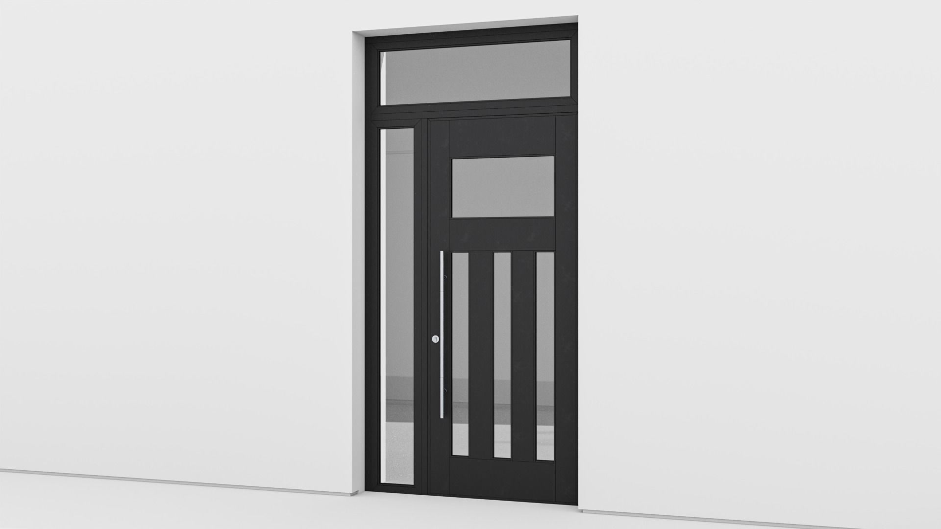 Aluminium door 145 3D model_2