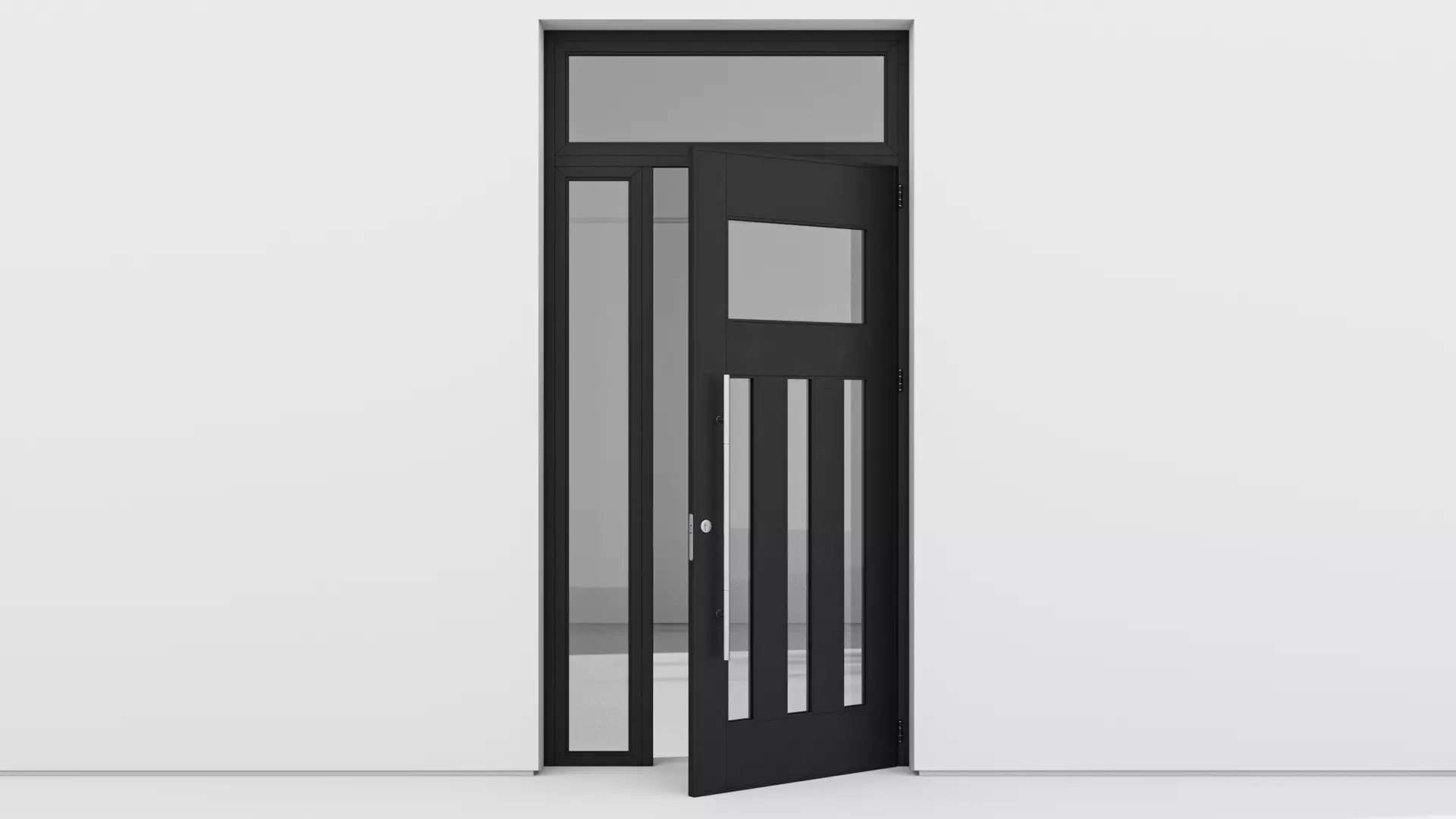 Aluminium door 145 3D model_0