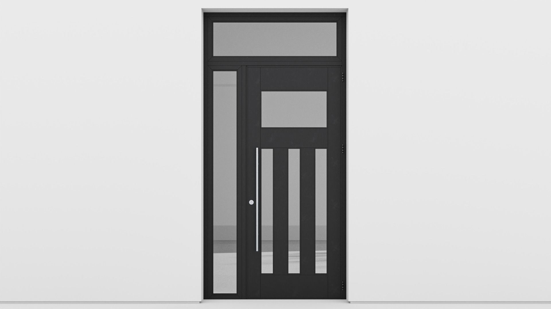 Aluminium door 145 3D model_1