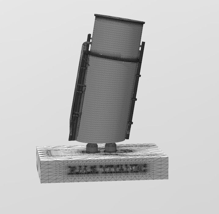 Iconic funnels RMS Titanic 3D model 3D printable CGTrader