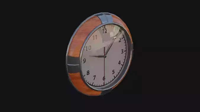 Old Wall Clock 3D Model