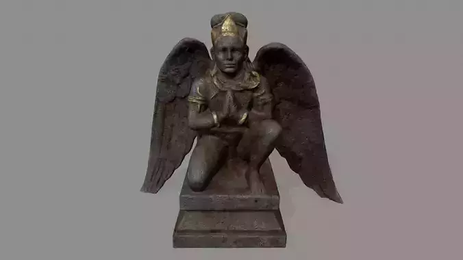 Angel 4 egyptian statue with wings