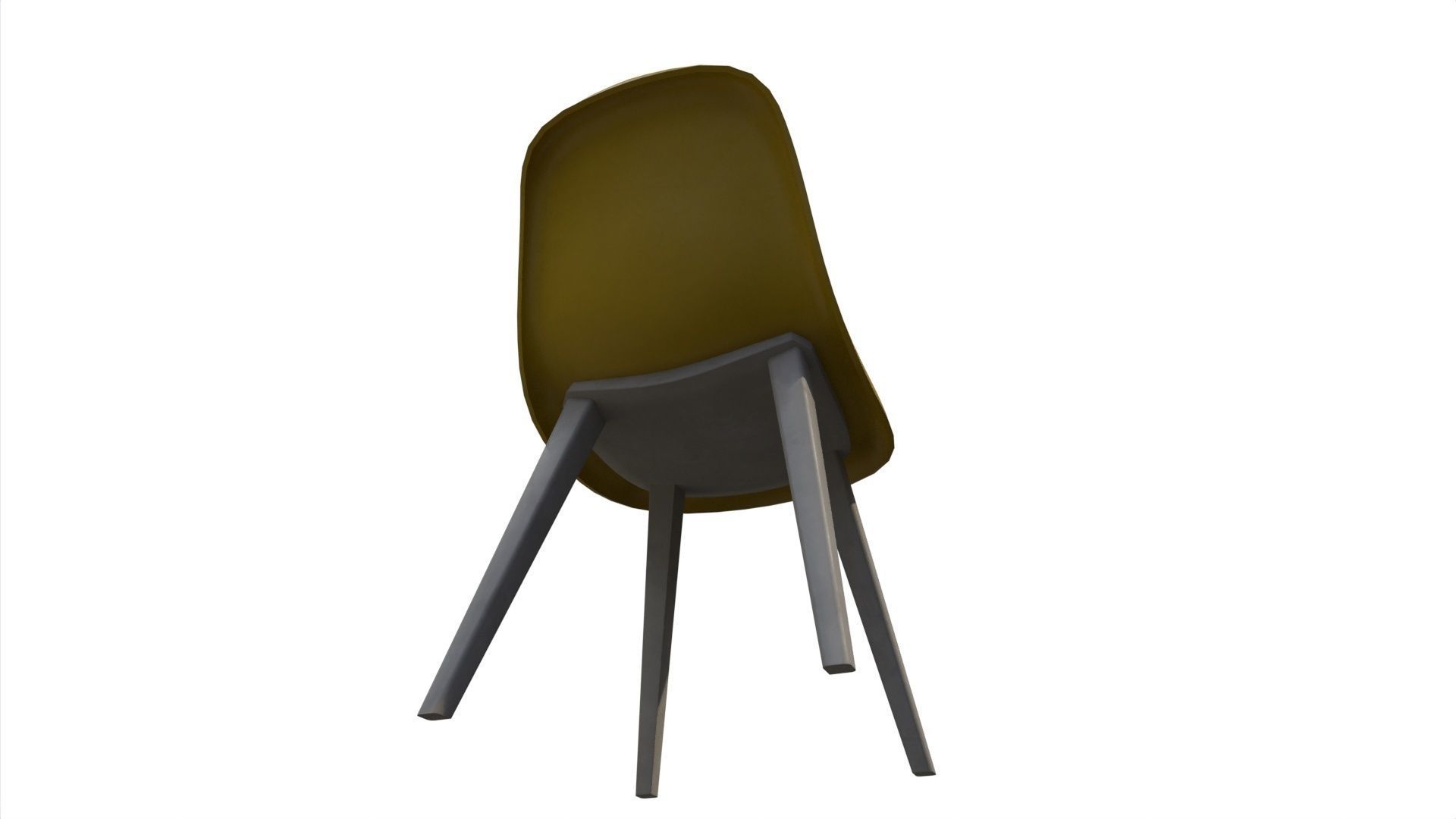 Chair 17 Low-poly 3D model_3