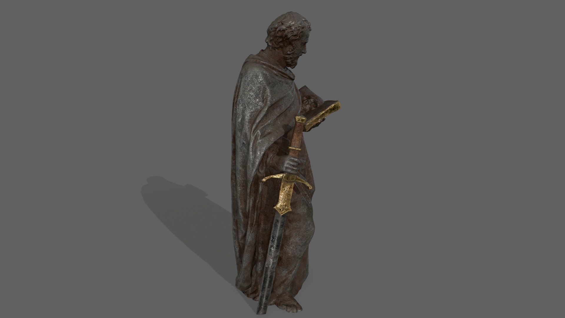 Old Man 1 Low-poly 3D model_3